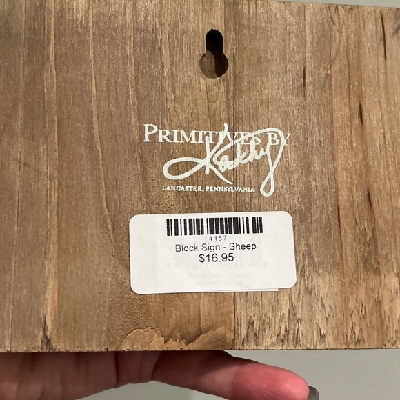 PRIMITIVES by Kathy Fall Sheep Wood Block Sign 6" x 4.75" x Farmhouse Decor PA - Picture 9 of 12